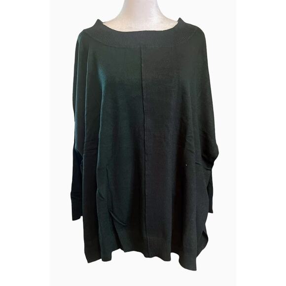 Adrianna Papell Hunter Green Center Seam Sweater Size 1X NWOT - Picture 1 of 7